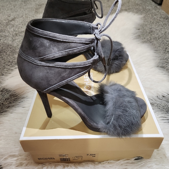 MK Remi and Suede Sandal - Picture 2 of 14